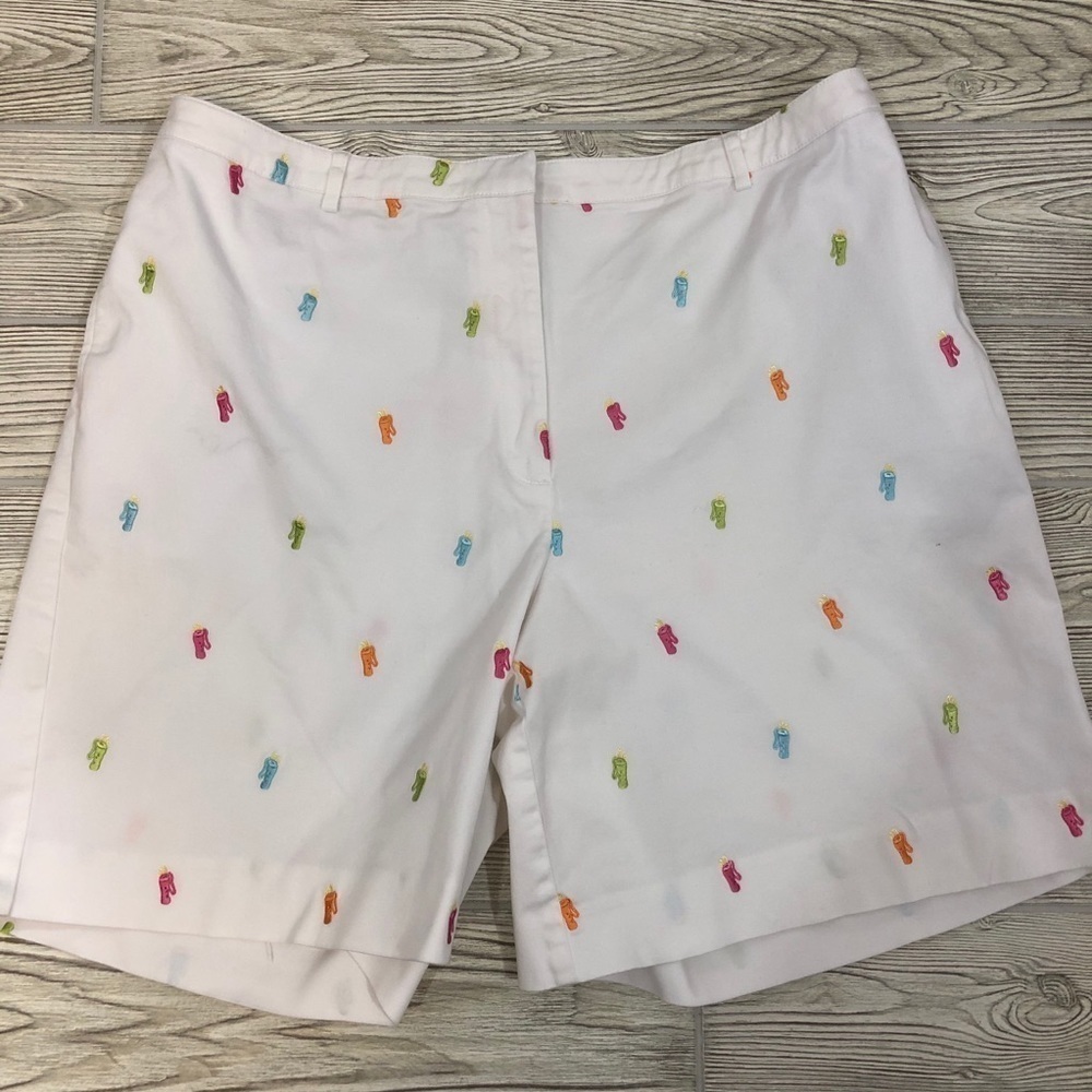 David Brooks Embroidered Golf Bag Shorts